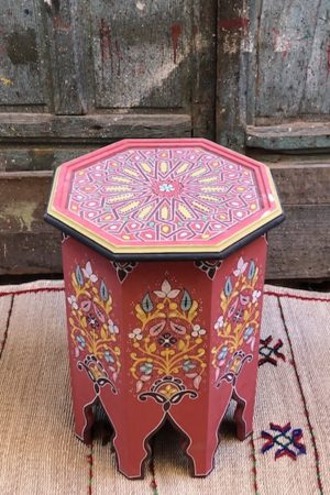 Moroccan Coffee Table Strawberry Red